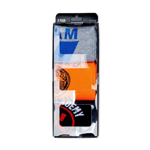 NIB Naruto Men's Colorful Fun Novelty Socks, Gift 3-Pack - Picture 1 of 2